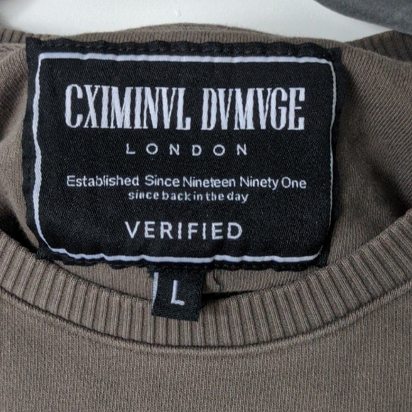 Criminal Damage distressed crewneck - Picture 4 of 5